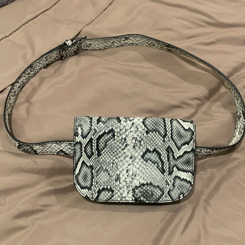 Snake Skin Belt Bag